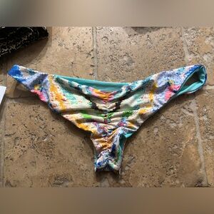 Mara Hoffman bikini bottoms bathing suit swim cheeky swimwear scrunch butt multi